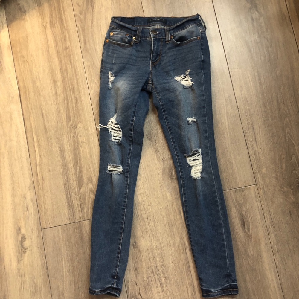 Aeropostale ripped jeans size 00